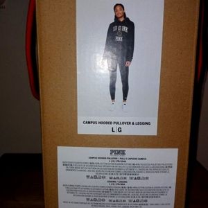 2 Love PINK black hoodie & pants sets (sz Lg)